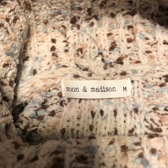 Moon and Madison Confetti Turtleneck Sweater Sz M - Picture 5 of 11